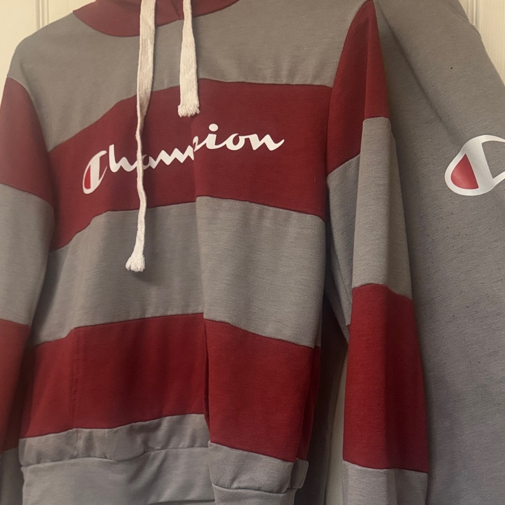 Champion women Hoodie in Red and Gray